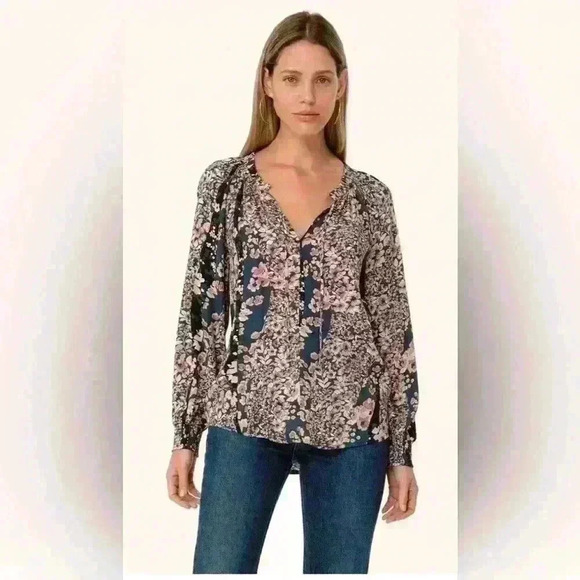 Lovestitch floral Maddie blouse size medium - Picture 1 of 7